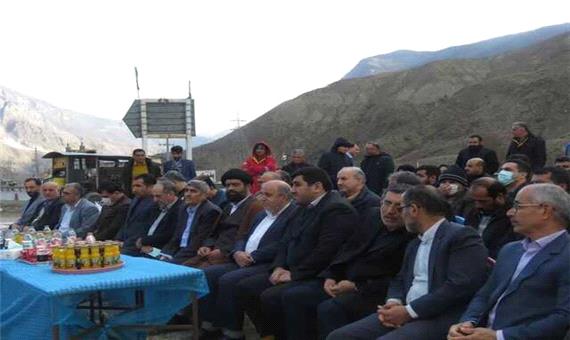 طرح گاز رسانی فاز دوم خط تغذیه طالع رودبار تا ورسک کلنگ‌زنی شد