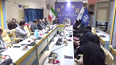 نشست جمعی از کارکنان خبر صدا و سیمای گیلان با مدیران و کارشناسان هواشناسی استان