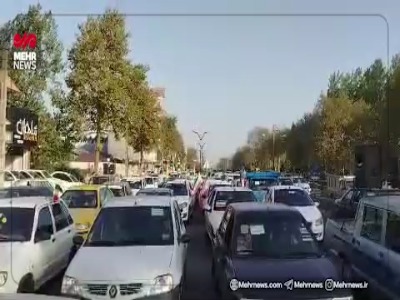 کاروان خودرویی آستانه‌اشرفیه در مسیر کنگره ملی ۸ هزار شهید گیلان