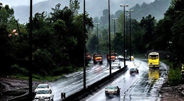 آغاز بارش‌های رگباری در گیلان و هشدار هواشناسی به مسافران