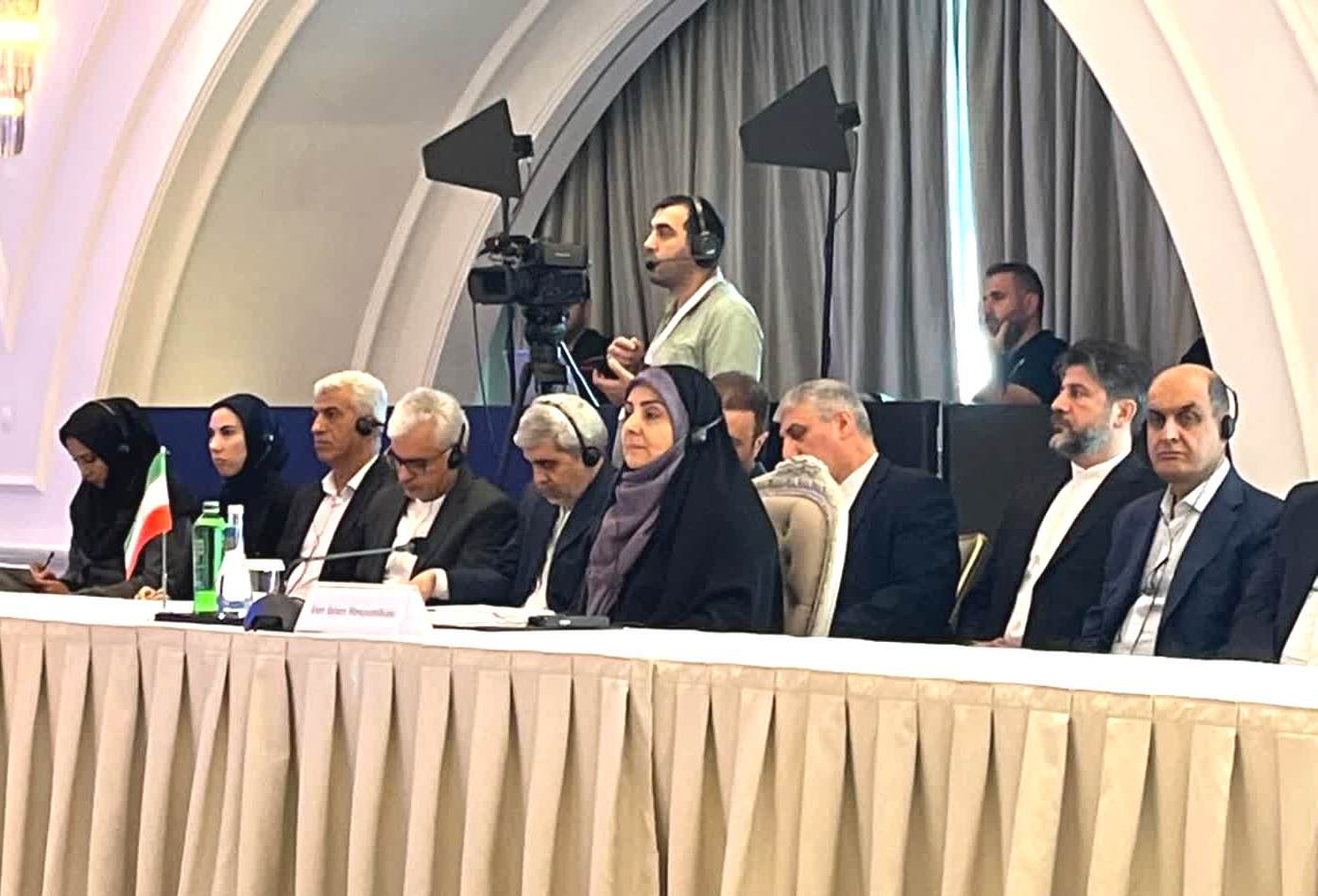 نشست ۳ جانبه همکاری ایران، جمهوری آذربایجان و روسیه در باکو با موضوع حمل و نقل