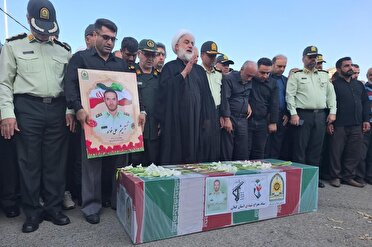 خاکسپاری پیکر شهید امنیت، میثم علی خواه در املش