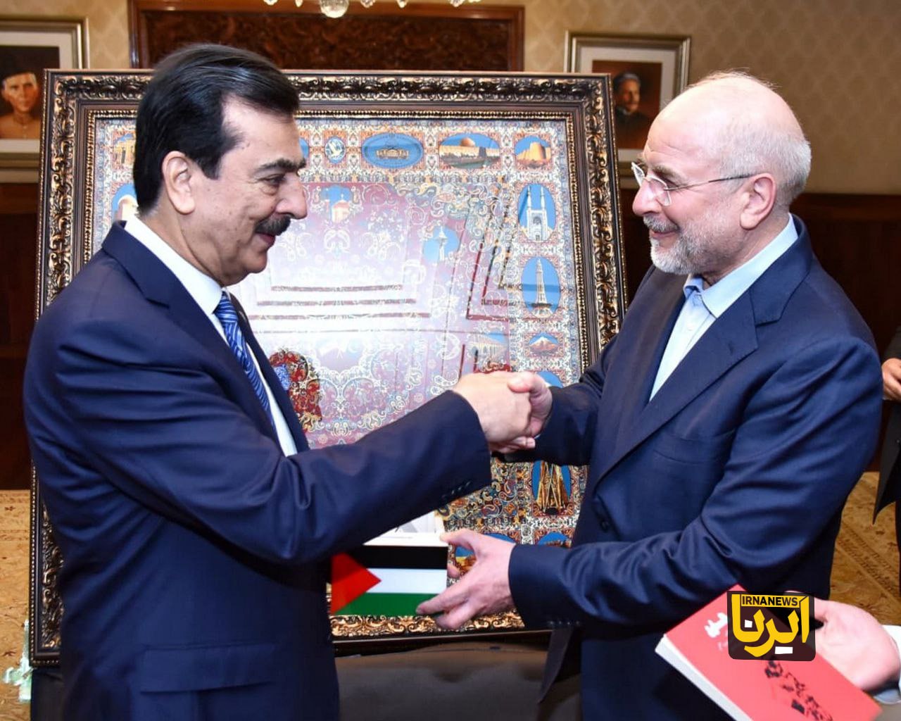 هدیه ویژه قالیباف به کفیل ریاست جمهوری پاکستان