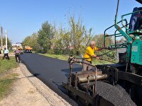 آسفالت خیابان سردار جنگل در شهر خشکبیجار