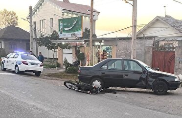 برخورد خوروی سواری با موتورسیکلت در جاده صومعه سرا یک کشته برجای گذاشت
