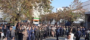 شیعه و اهل سنت تالش، شانه به شانه هم درتشییع و خاکسپاری دو شهید گمنام در تالش