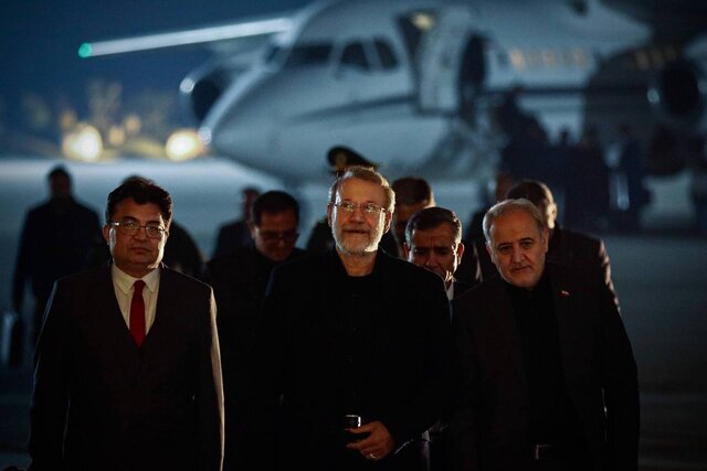 استقبال از دبیر شعام در فرودگاه نظامی پاکستان؛ لاریجانی درباره سفرش توئیت زد