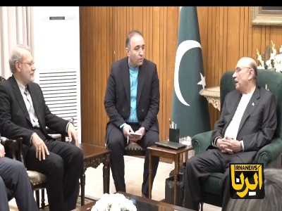 لاریجانی و آصف‌علی زرداری دیدار کردند