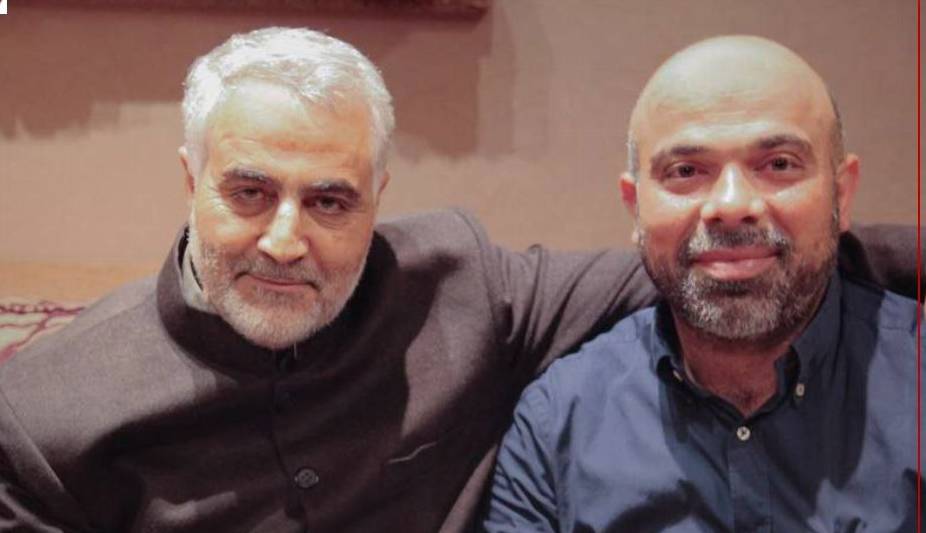 تصویر حاج قاسم سلیمانی و شهید هیثم طباطبایی