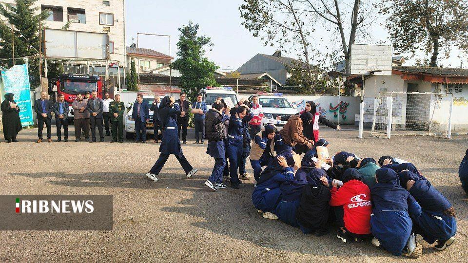 برپایی مانور زلزله در گیلان