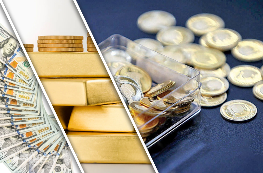 حرکت معکوس طلا و سکه؛ دلار ۱۱۸ هزارتومان شد