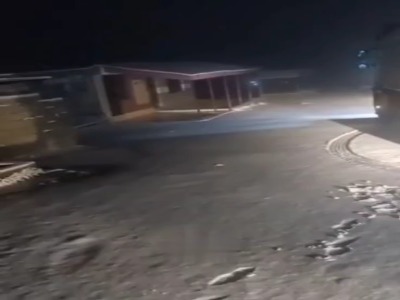 گردنه الماس با برف پاییزی سفید شد