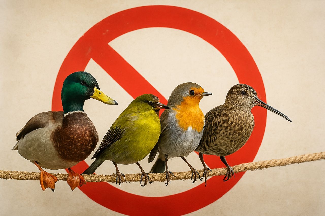 ممنوعیت عرضه و فروش پرندگان وحشی در بازار‌های گیلان