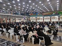 اردوی آمادگی دفاعی دانش آموزان دختر در گلزار شهدای رشت