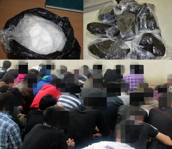 جمع‌آوری و دستگیری معتادان و سوداگران مرگ در تالش