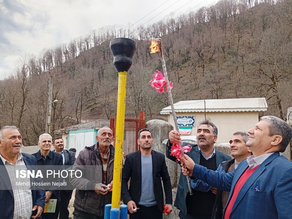گاز به روستای کوهستانی «شیری حیاطی» شهرستان آستارا رسید
