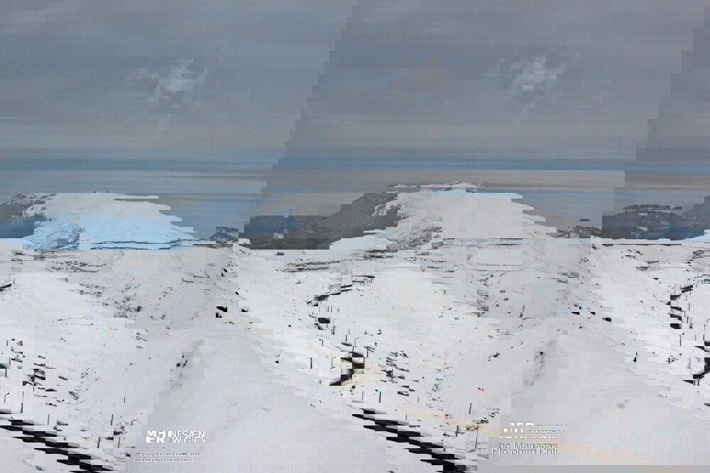 بارش ۵ سانتی‌ برف در محور اسالم به خلخال؛ تردد فقط با زنجیرچرخ