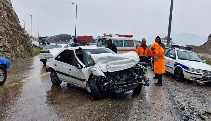 برخورد کشنده ولوو با نیوجرسی‌ها در آزادراه قزوین–رشت