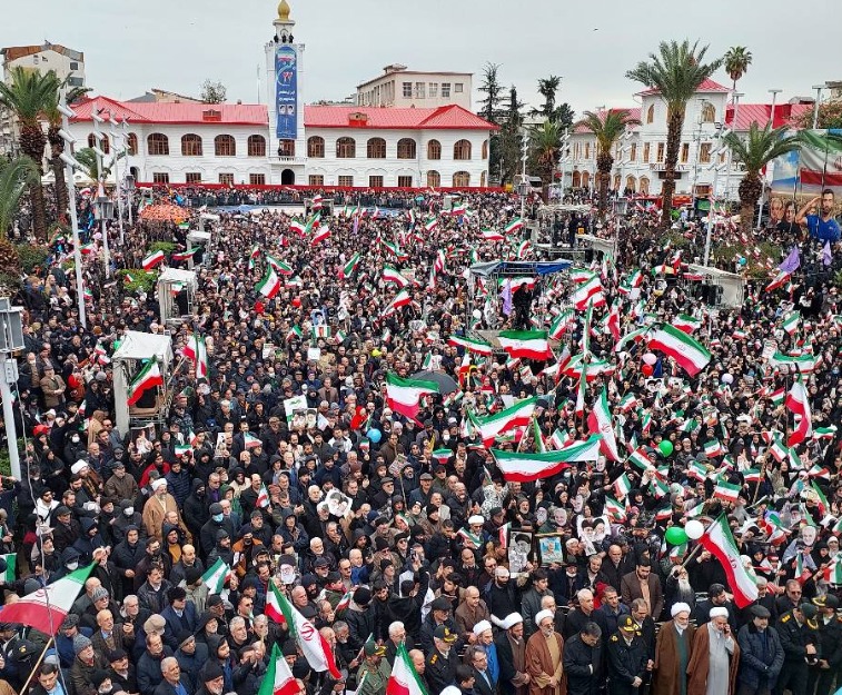 قدردانی نماینده ولی فقیه در گیلان و استاندار از حضور باشکوه گیلانیان در یوم الله ۲۲ بهمن