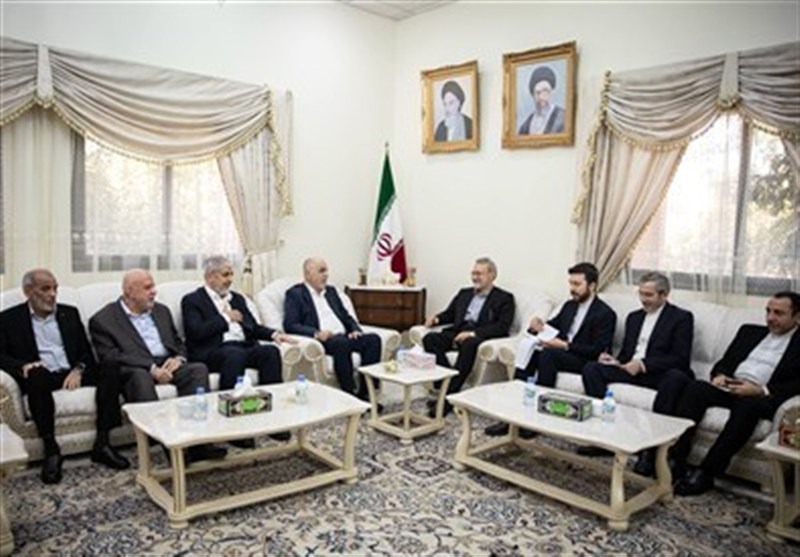 بیانیه حماس درباره دیدار هیئت ارشد آن با علی لاریجانی در دوحه