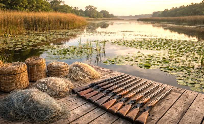 کشف ادوات صید و شکار در شهرستان لاهیجان در فصل شکار ممنوع