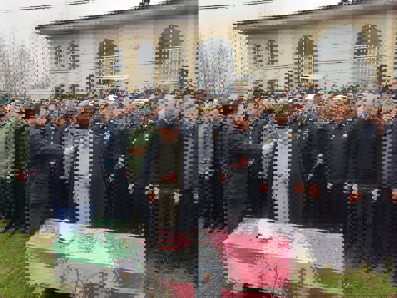 تشییع شهید «توفیق دلیر نوکنده» در رضوانشهر