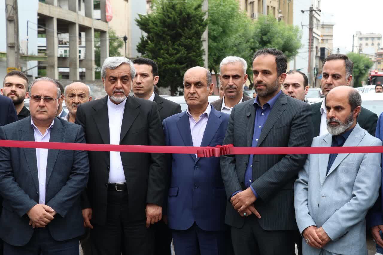 افتتاح تقاطع غیرهمسطح آیت الله رودباری رشت