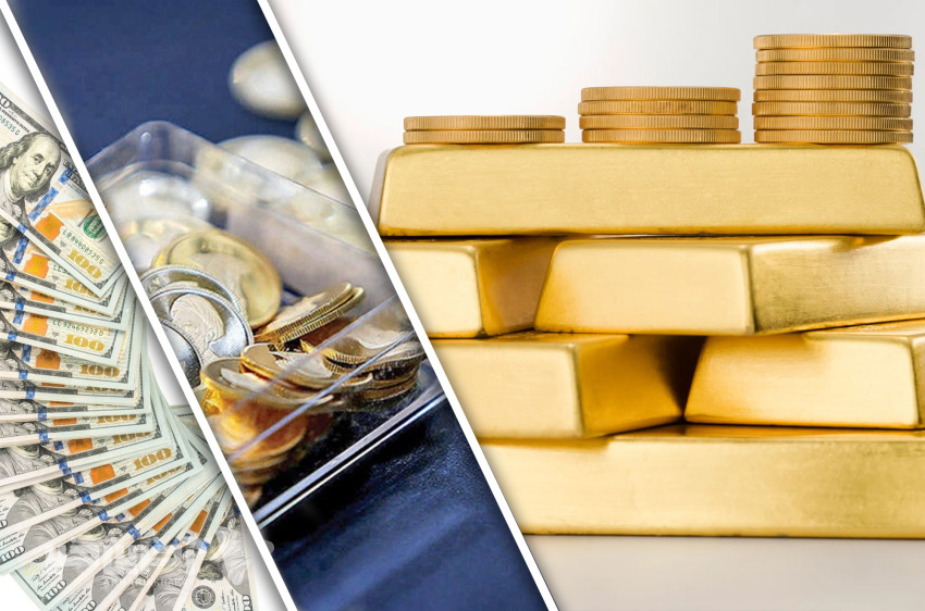 طلا به کاهش قیمت رضایت داد؛ سکه و دلار تغییر جهت دادند