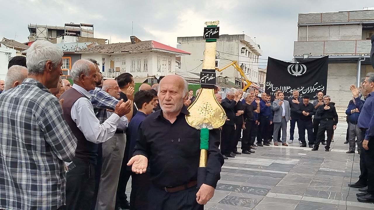 برگزاری آئین سنتی «علم‌بندی» در آستانه اشرفیه