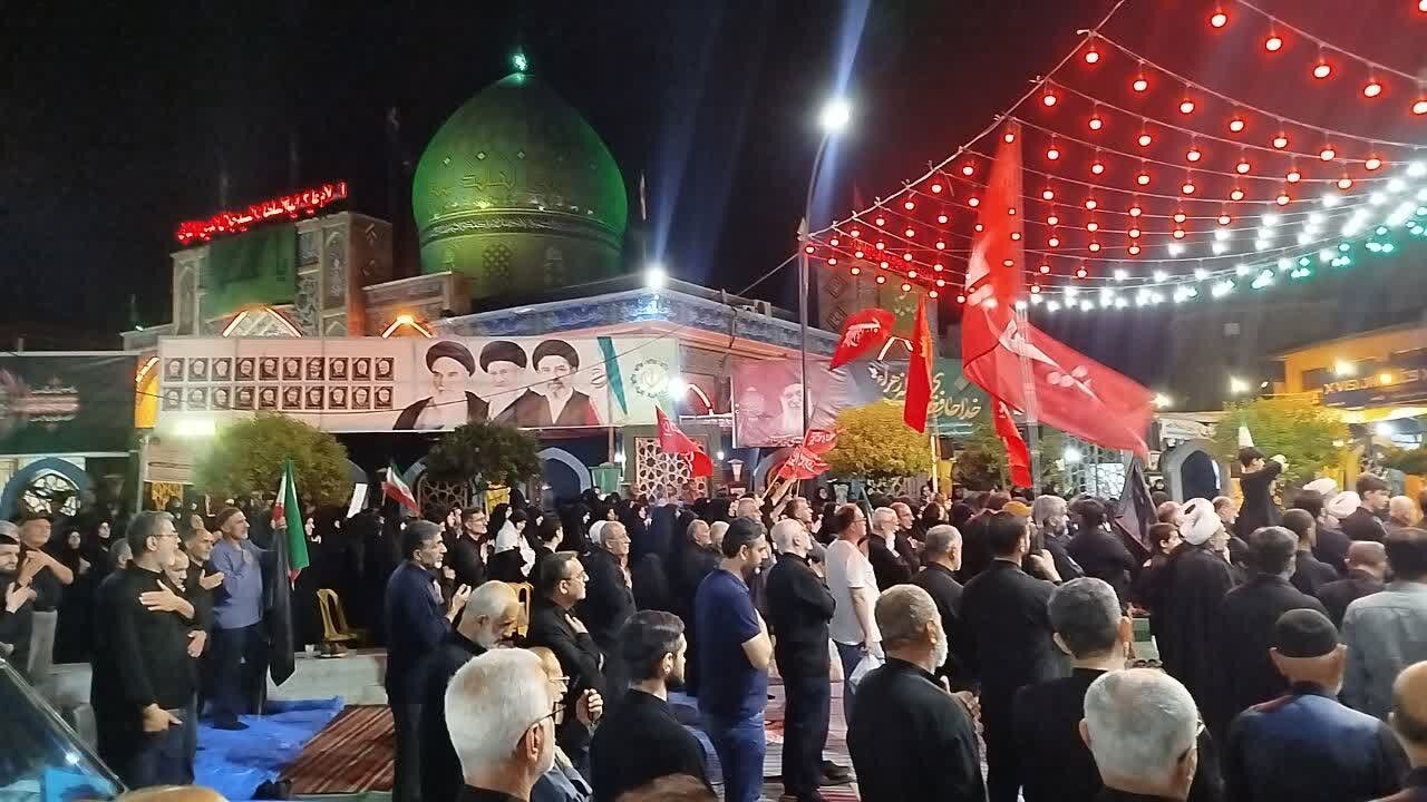 دومین مراسم اقامه عزای سیدالشهدای کربلا در آستانه اشرفیه