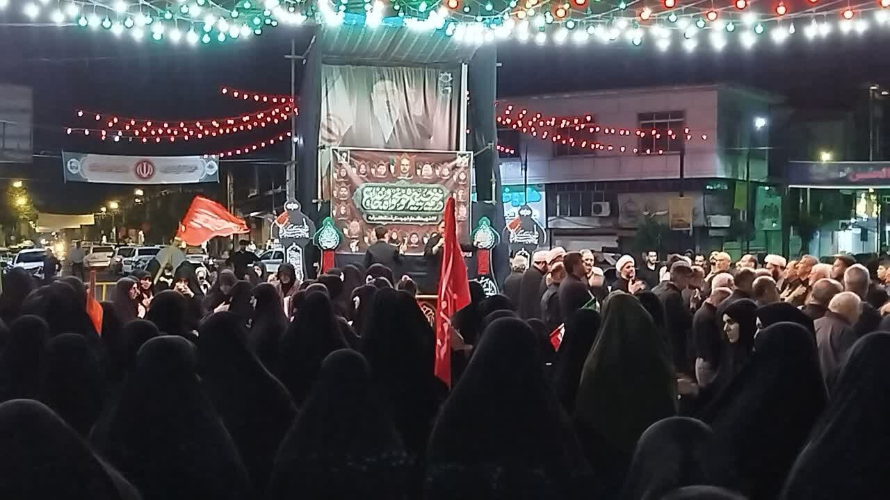 چهارمین مراسم اقامه عزای سیدالشهدای کربلا در آستانه اشرفیه