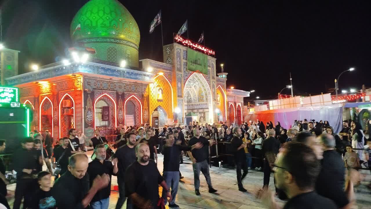 شب عاشورای حسینی در حرم سلطان جلال الدین آستانه اشرفیه