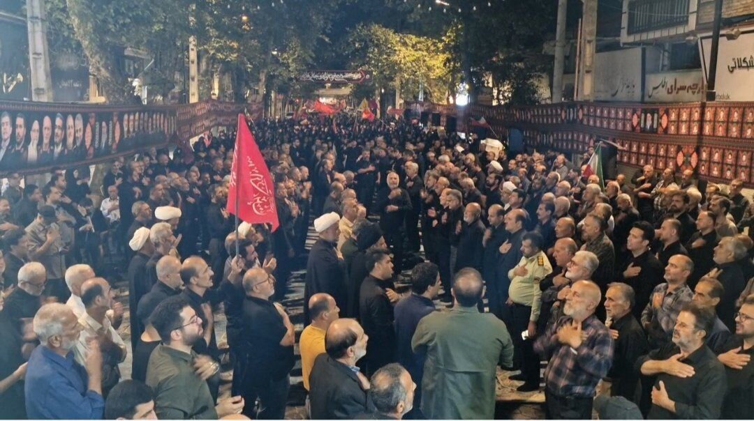 سوگواری جاماندگان وداع با آقای شهید در لاهیجان