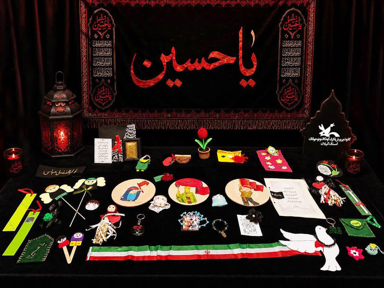 ۱۸۰۰ دست‌سازه حسینی کودکان گیلانی راهی مسیر اربعین شد