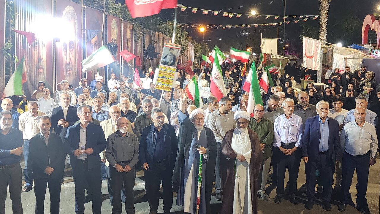 حضور مردم آستارا در صد و هفتاد و دومین شب حماسه و همدلی