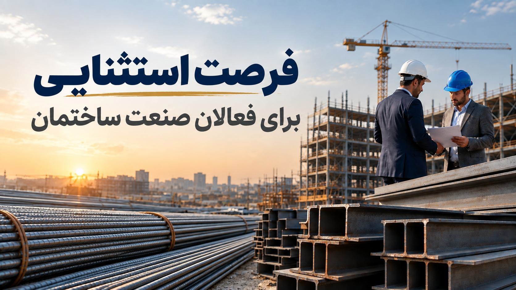 فرصت استثنایی برای سازندگان، پیمانکاران و شرکت‌های عمرانی
