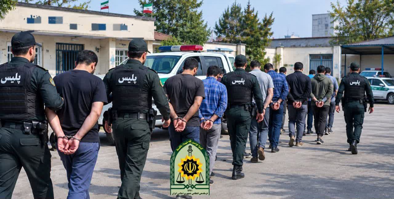 دستگیری ۱۲ محکوم متواری در بندرانزلی