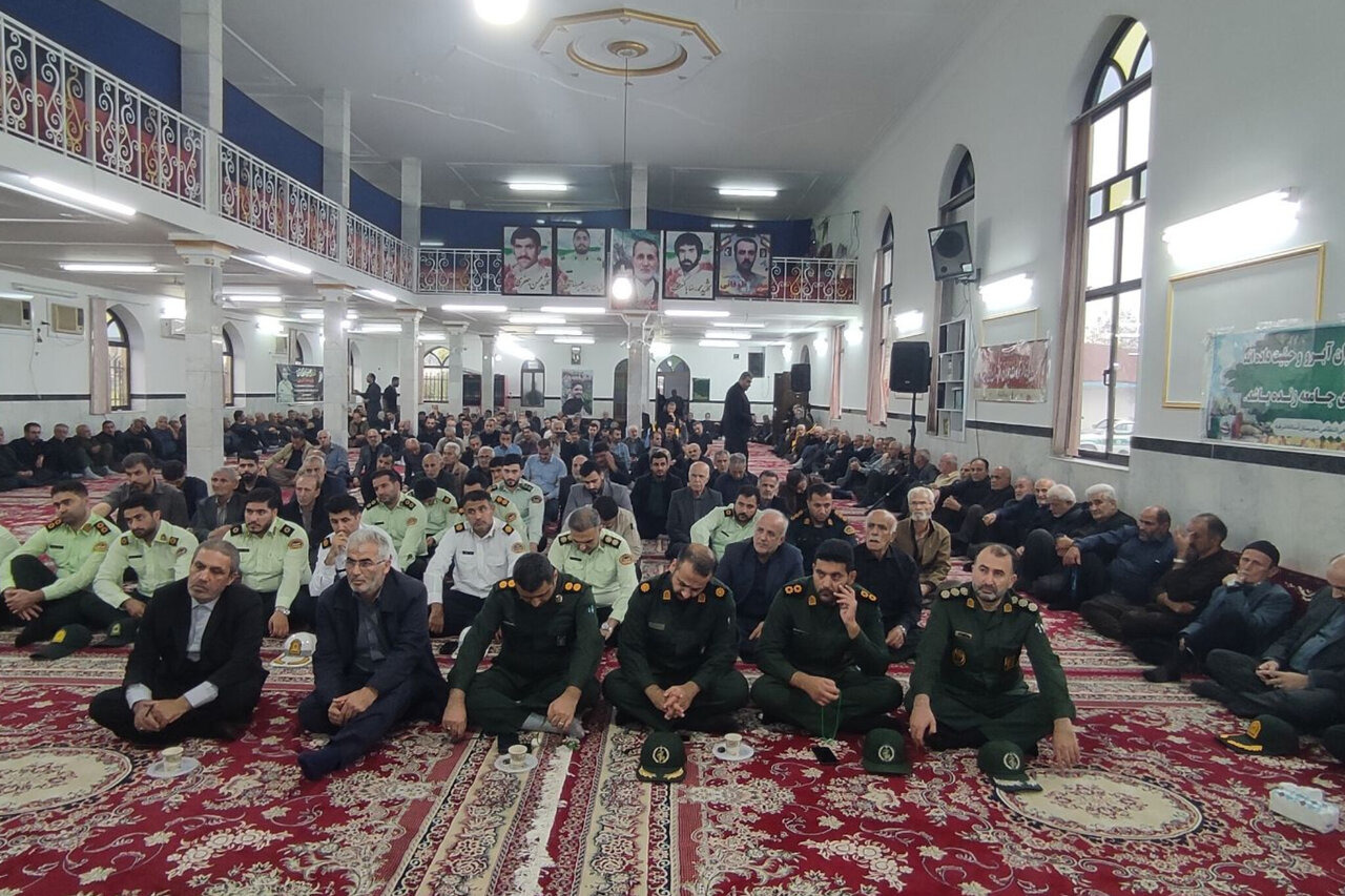 اولین سالگرد شهید مدافع امنیت «علیرضا آقاجانی» در آستانه اشرفیه